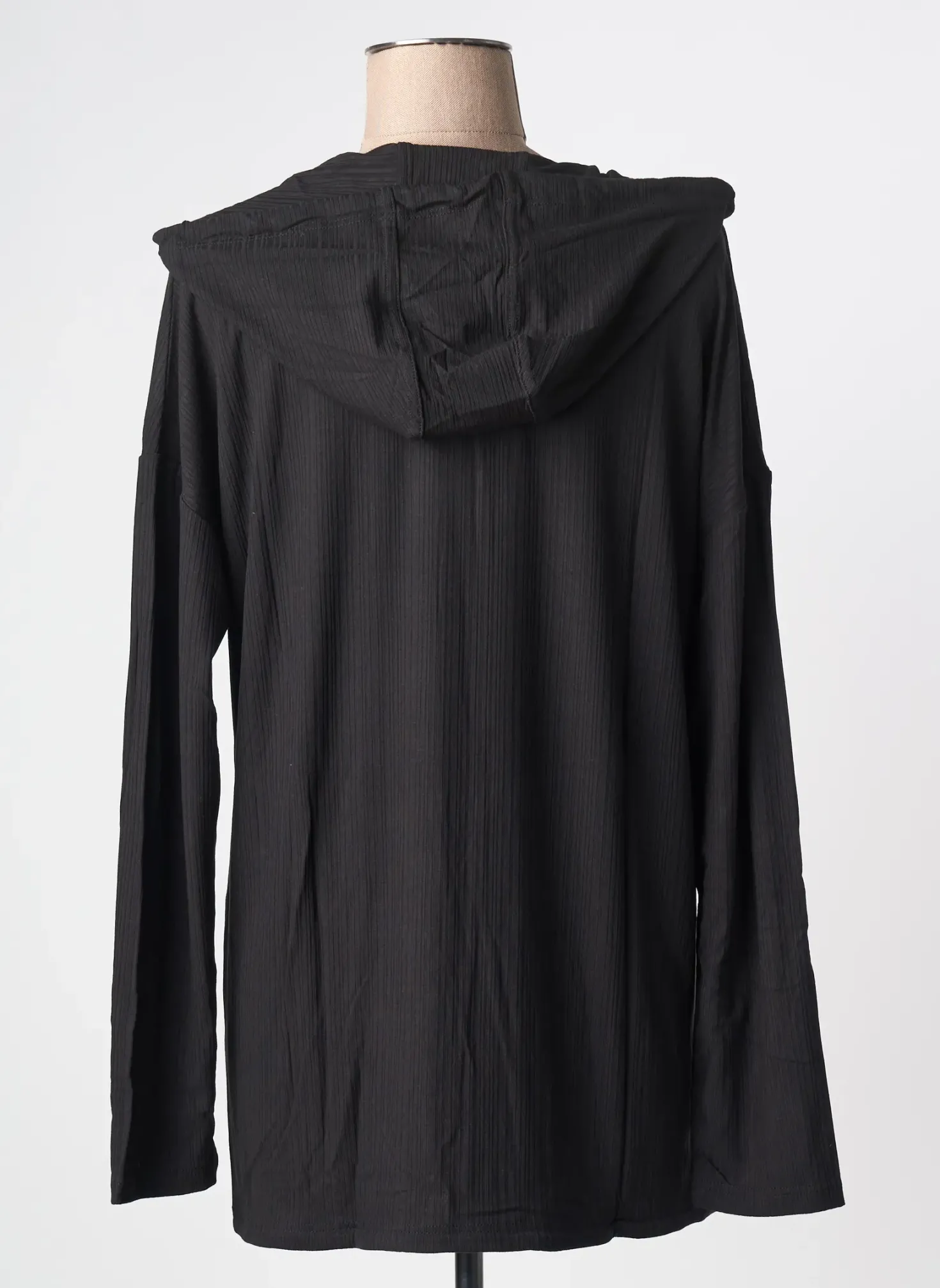 Sweat-shirt À Capuche Sheego Noir Manches Longues