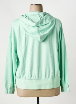 Sweat-shirt À Capuche Sheego Vert Manches Longues