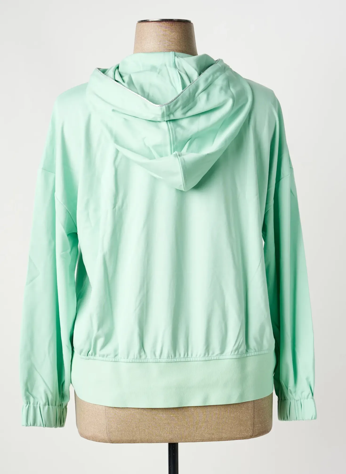 Sweat-shirt À Capuche Sheego Vert Manches Longues