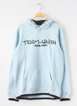 Sweat-shirt À Capuche Teddy Smith Bleu Manches Longues