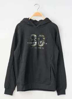 Sweat-shirt À Capuche Teddy Smith Noir Manches Longues