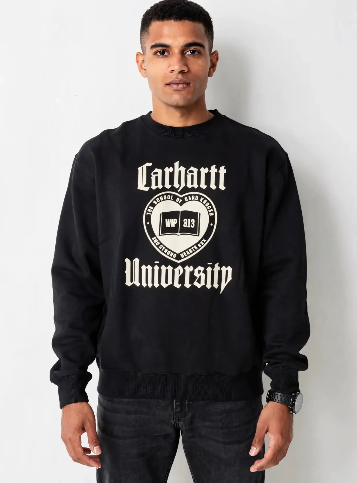 Sweat-shirt Carhartt Noir Manches Longues
