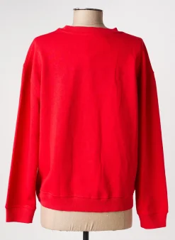 Sweat-shirt C'est Beau La Vie Rouge Manches Longues