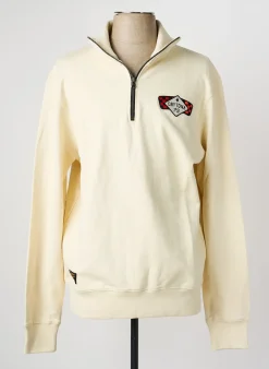 Sweat-shirt Daytona Beige Manches Longues