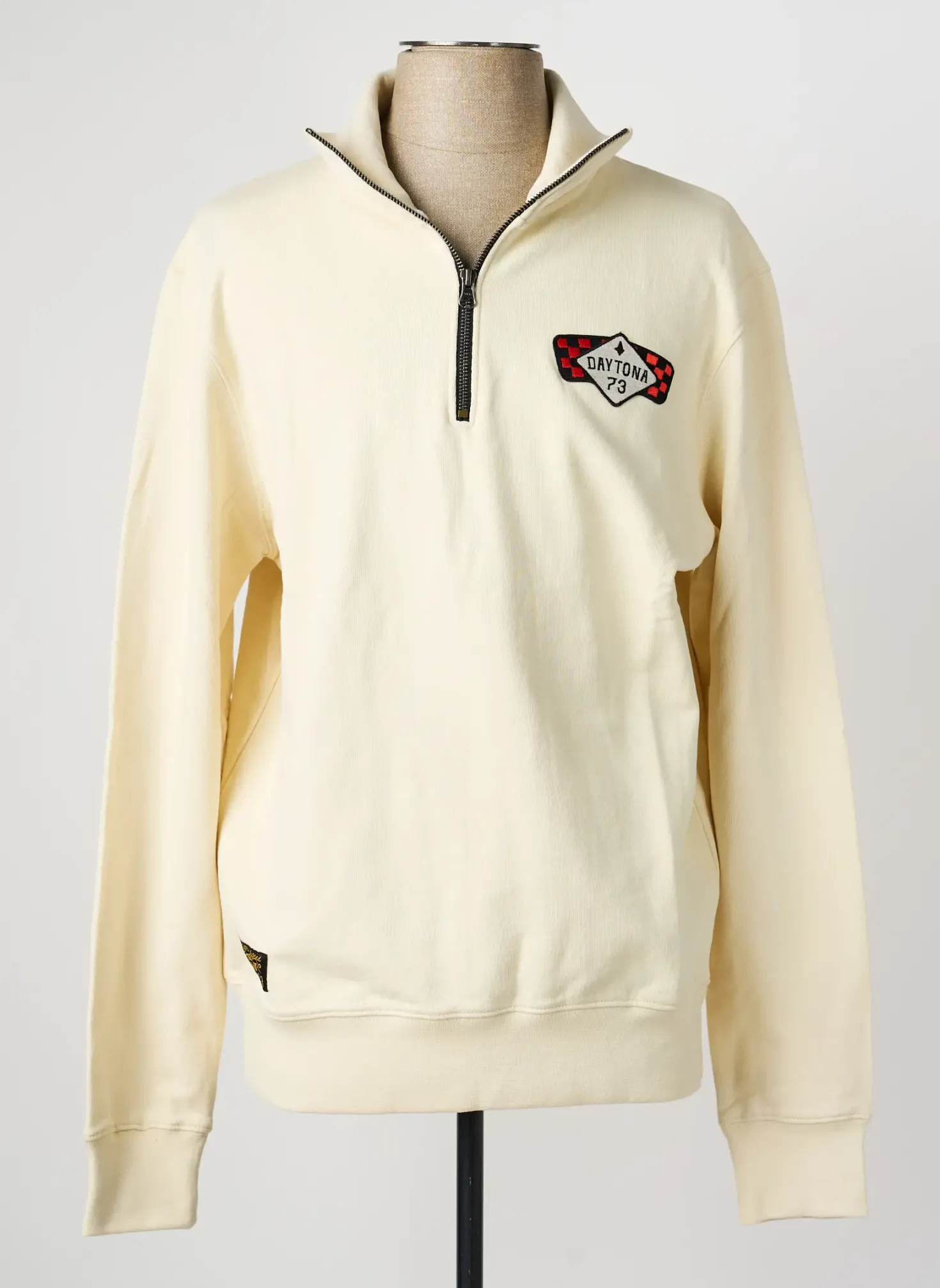 Sweat-shirt Daytona Beige Manches Longues