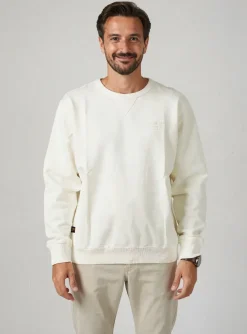 Sweat-shirt Daytona Blanc Manches Longues