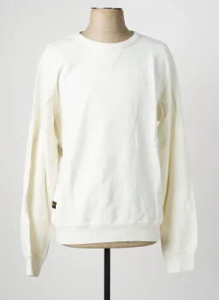 Sweat-shirt Daytona Blanc Manches Longues