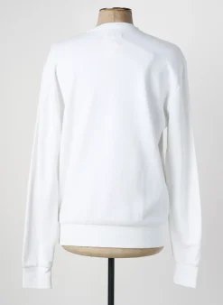 Sweat-shirt Daytona Blanc Manches Longues