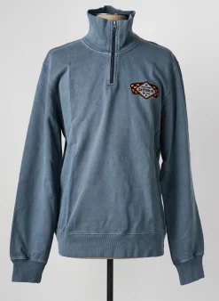 Sweat-shirt Daytona Bleu Manches Longues