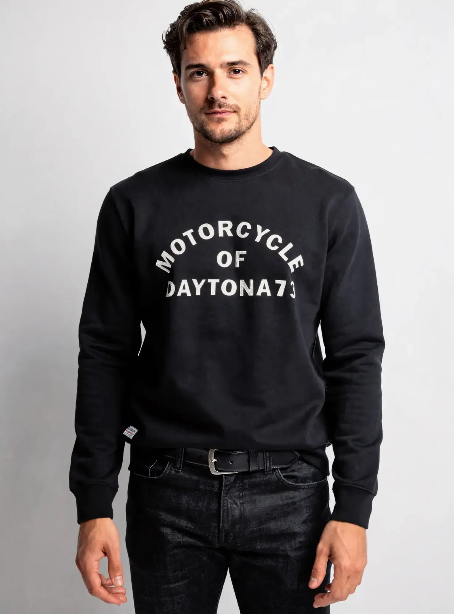 Sweat-shirt Daytona Noir Manches Longues