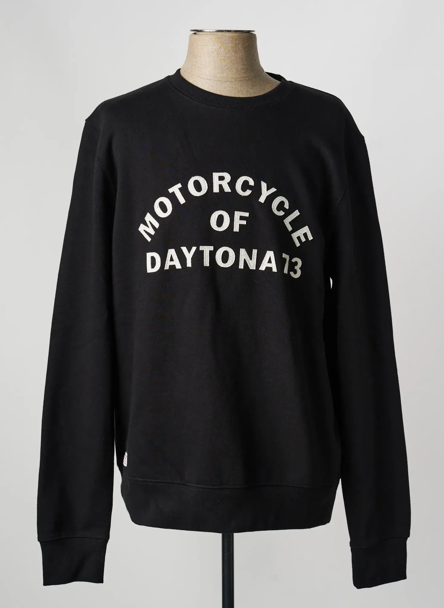 Sweat-shirt Daytona Noir Manches Longues