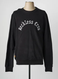 Sweat-shirt Daytona Noir Manches Longues