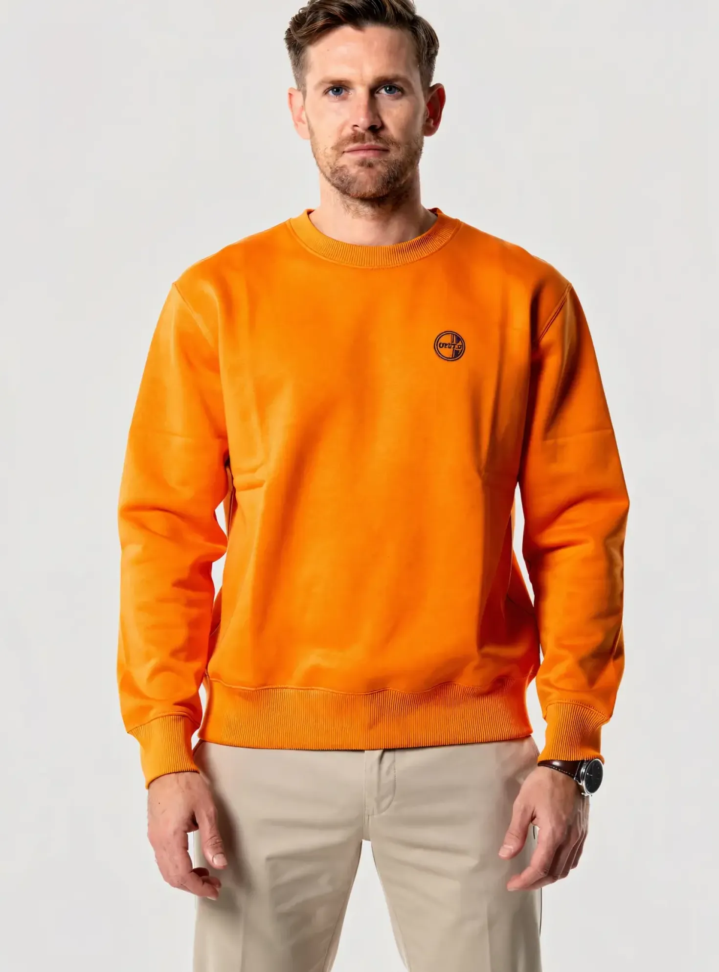 Sweat-shirt Daytona Orange Manches Longues