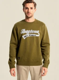 Sweat-shirt Daytona Vert Manches Longues
