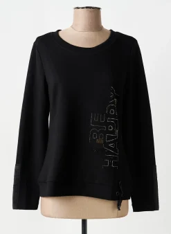 Sweat-shirt Dolcezza Noir Manches Longues