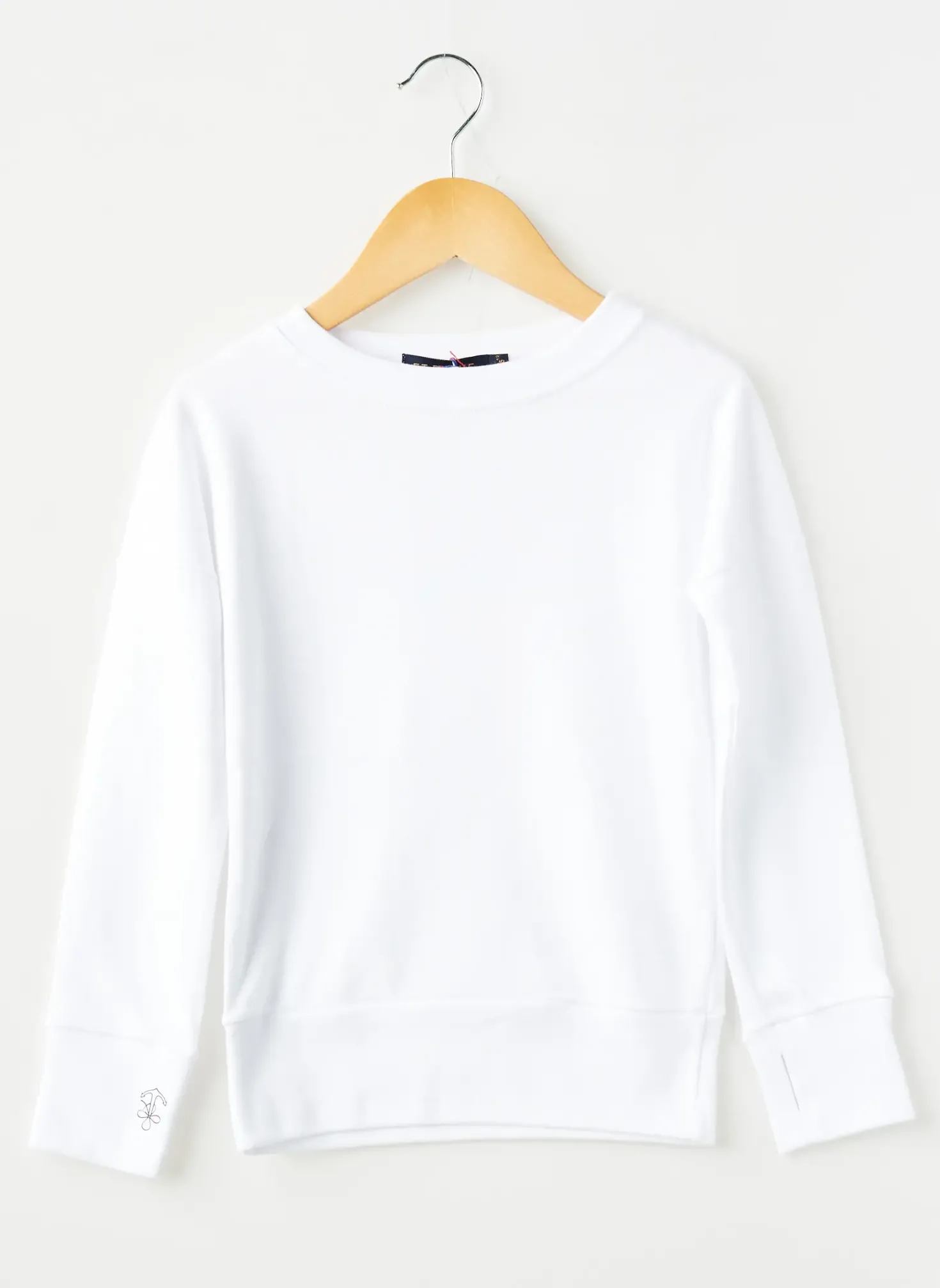 Sweat-shirt Et D'emie Blanc Manches Longues