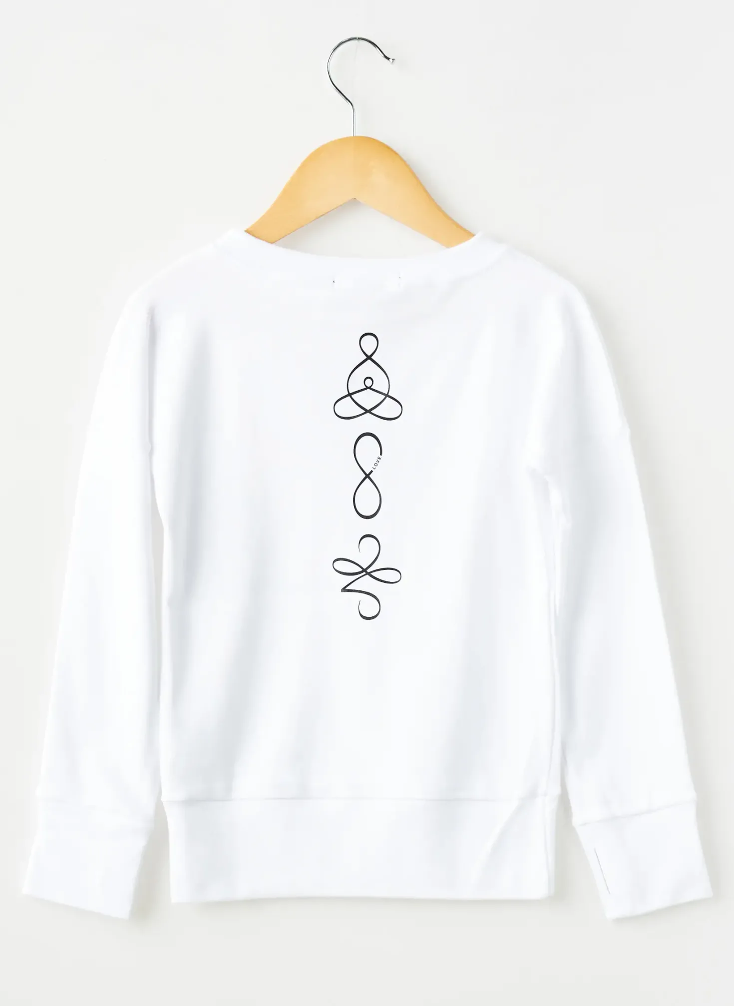 Sweat-shirt Et D'emie Blanc Manches Longues