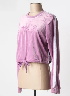 Sweat-shirt Fila Violet Manches Longues