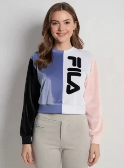 Sweat-shirt Fila Violet Manches Longues