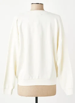 Sweat-shirt French Disorder Beige Manches Longues