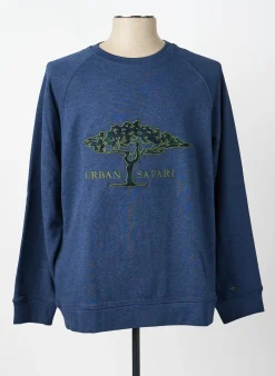 Sweat-shirt Fynch-hatton Bleu Manches Longues