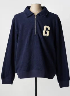 Sweat-shirt Gant Bleu Manches Longues