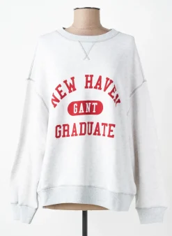 Sweat-shirt Gant Gris Manches Longues