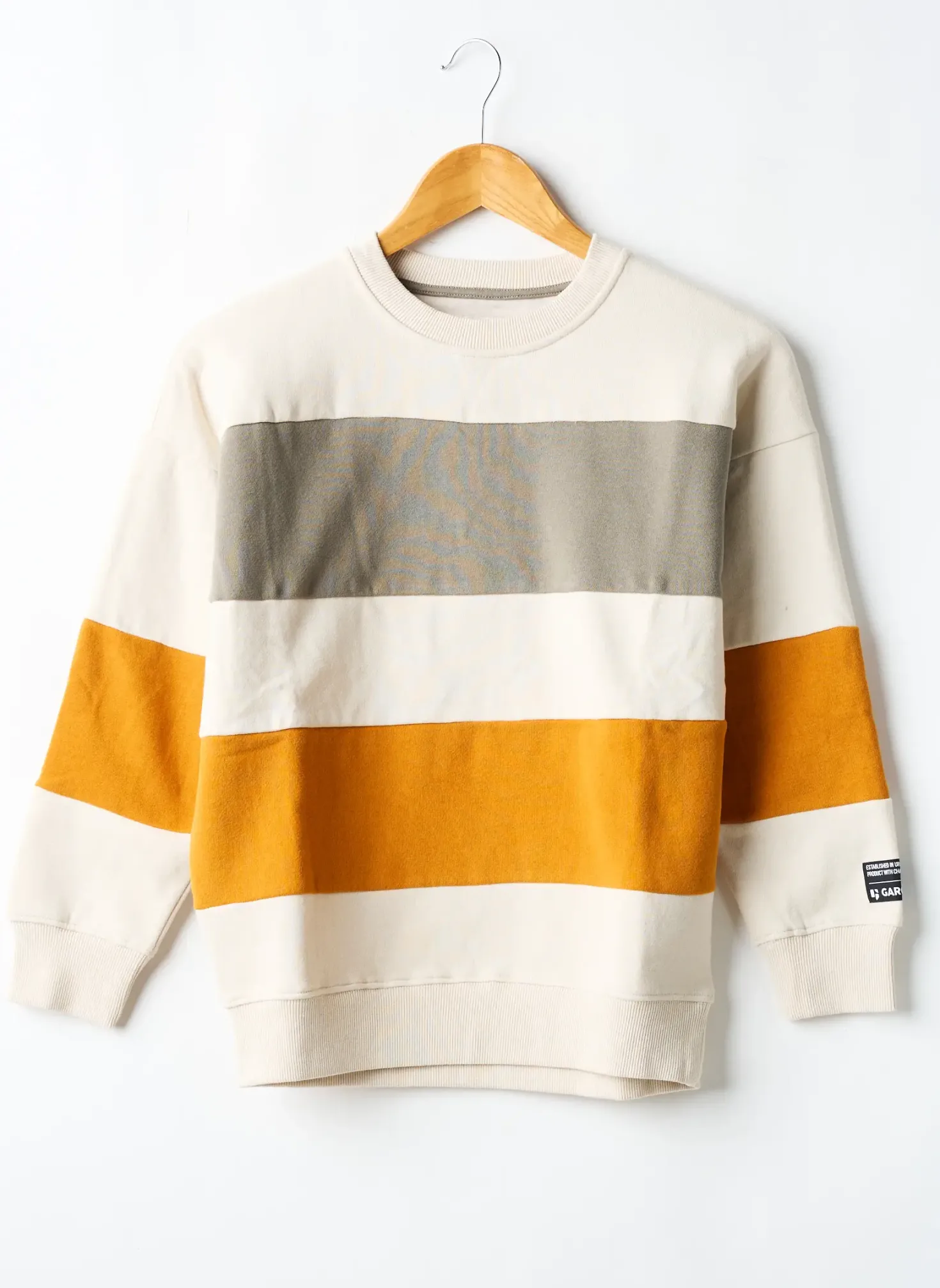 Sweat-shirt Garcia Beige Manches Longues