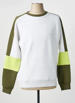 Sweat-shirt Garcia Blanc Manches Longues