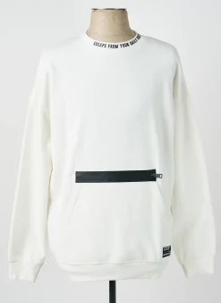 Sweat-shirt Garcia Blanc Manches Longues