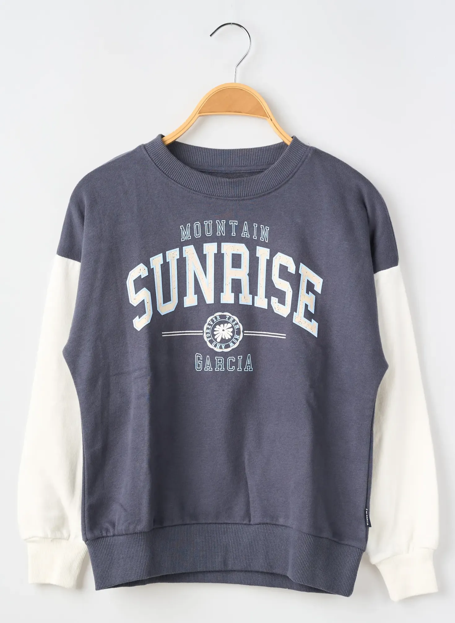 Sweat-shirt Garcia Bleu Manches Longues