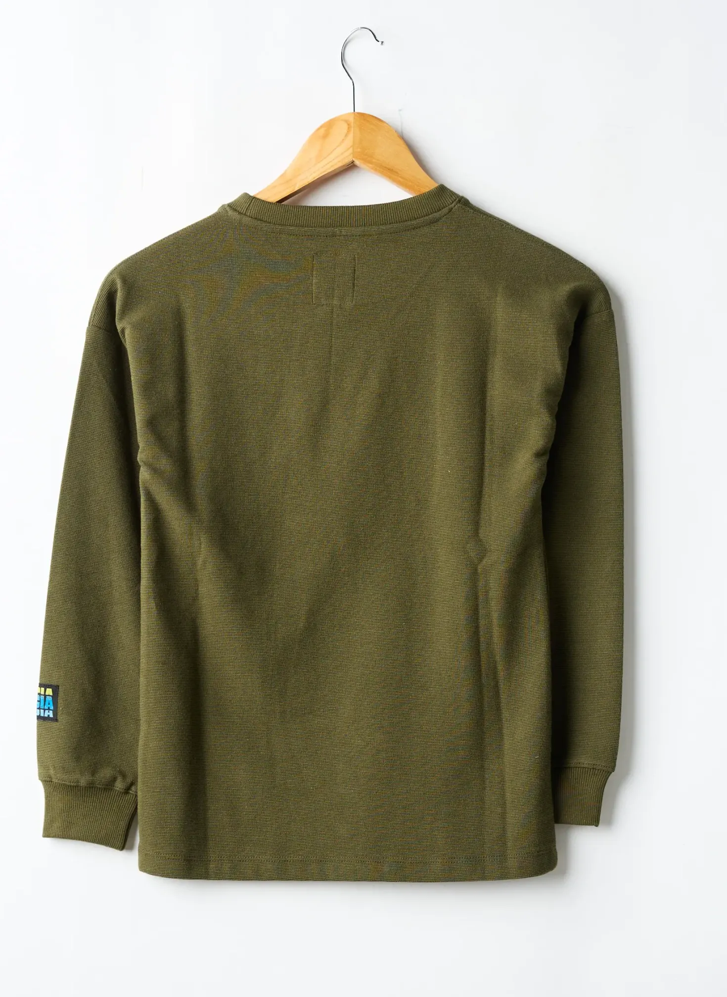 Sweat-shirt Garcia Vert Manches Longues