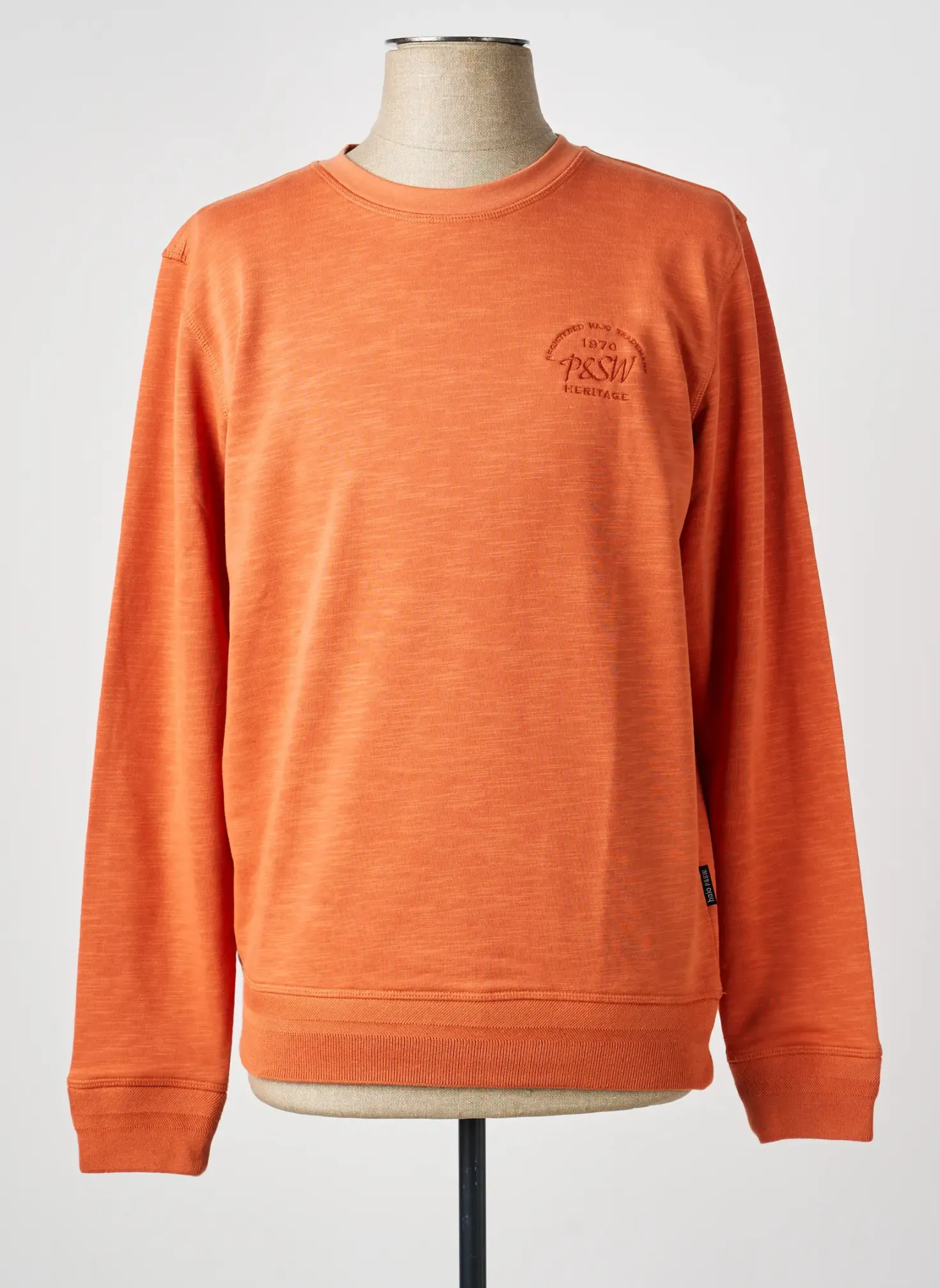 Sweat-shirt Hajo Orange Manches Longues