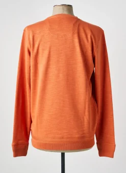 Sweat-shirt Hajo Orange Manches Longues