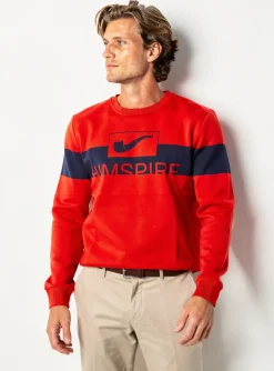 Sweat-shirt Himspire Rouge Manches Longues
