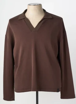 Sweat-shirt Imperial Marron Manches Longues