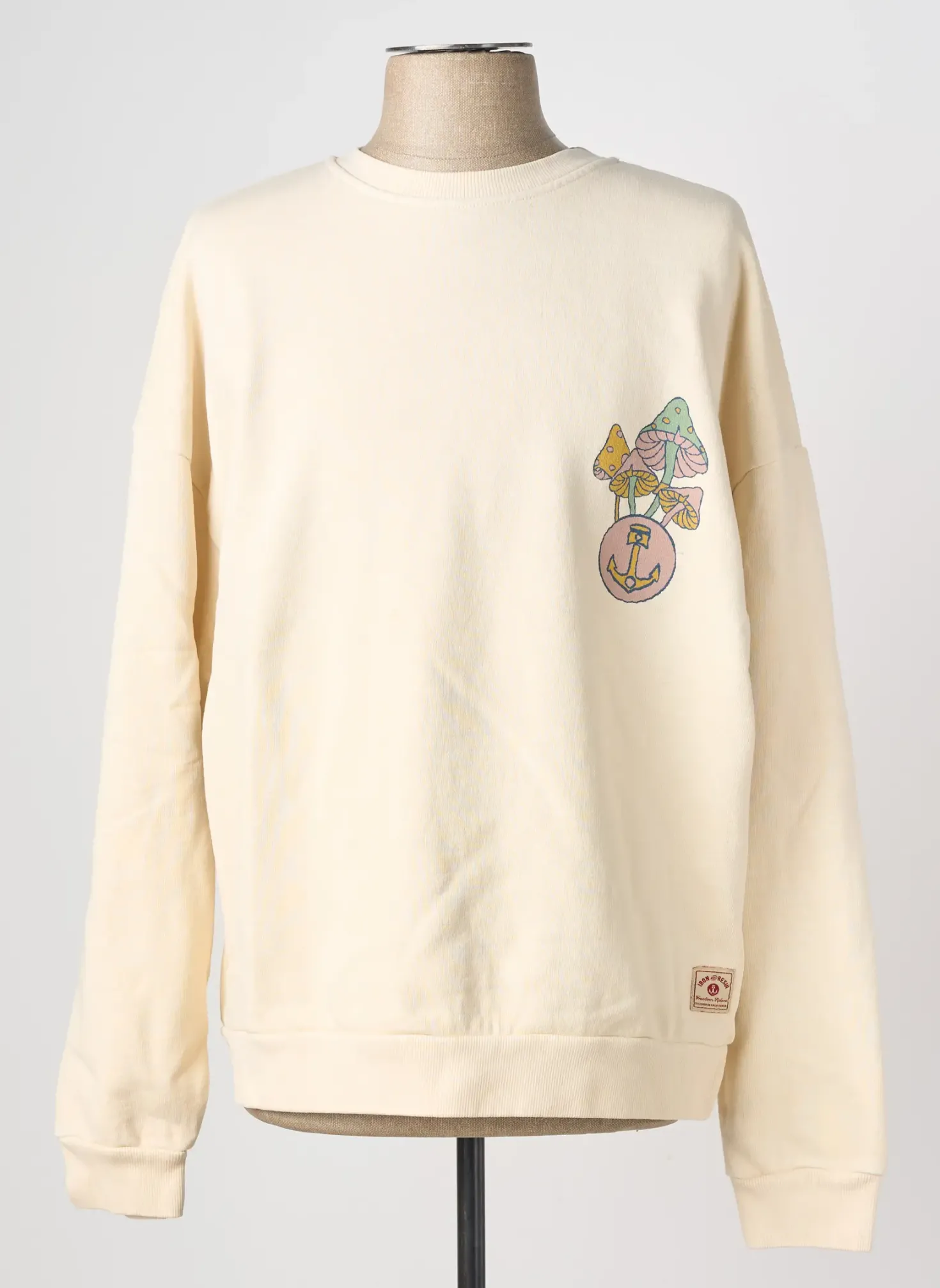 Sweat-shirt Iron And Resin Beige Manches Longues