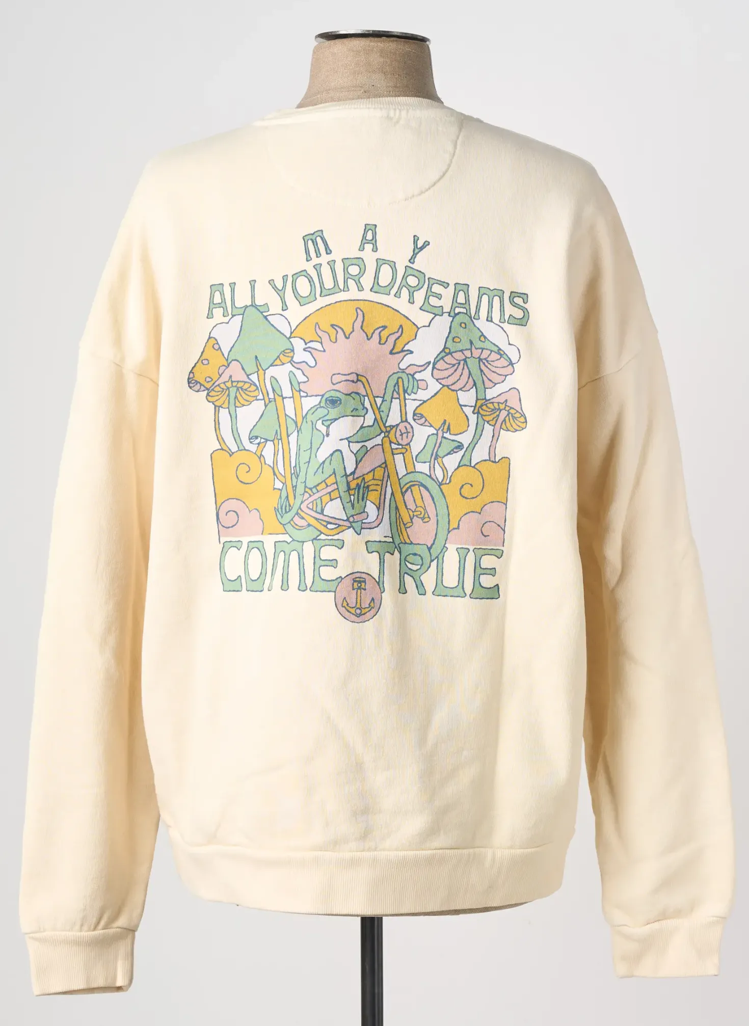 Sweat-shirt Iron And Resin Beige Manches Longues