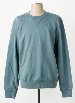 Sweat-shirt Iron And Resin Bleu Manches Longues