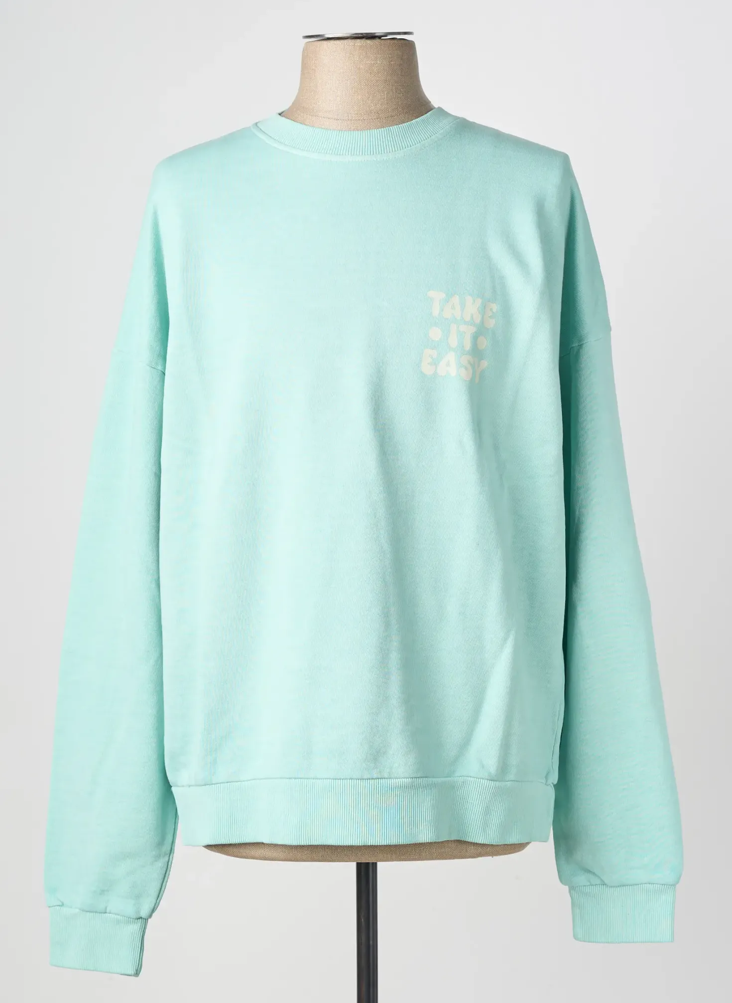 Sweat-shirt Iron And Resin Bleu Manches Longues