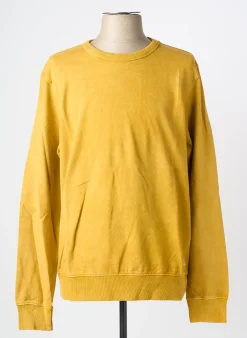 Sweat-shirt Iron And Resin Jaune Manches Longues