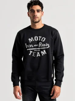 Sweat-shirt Iron And Resin Noir Manches Longues