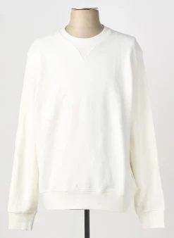 Sweat-shirt Jack & Jones Blanc Manches Longues