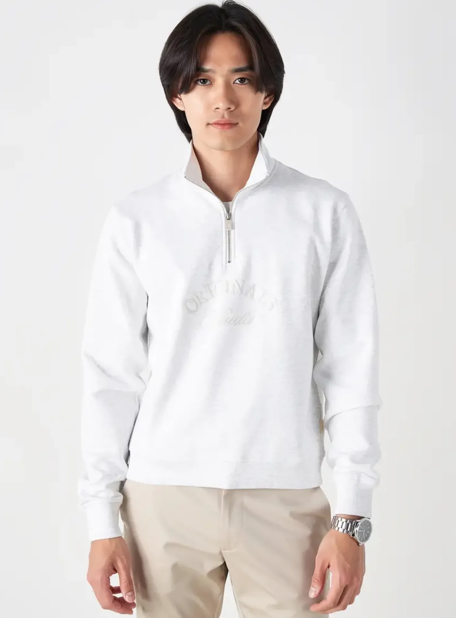 Sweat-shirt Jack & Jones Gris Manches Longues