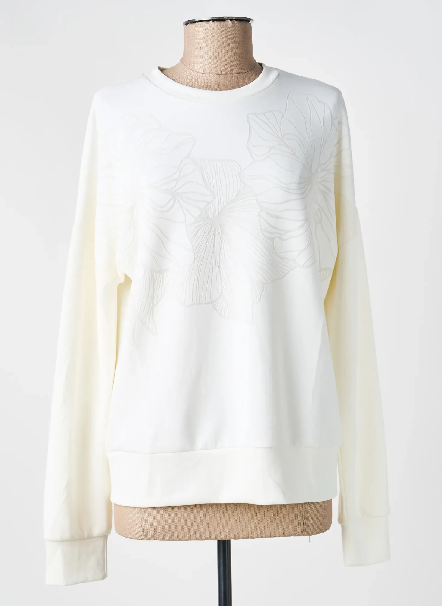 Sweat-shirt Joy Of Life Beige Manches Longues