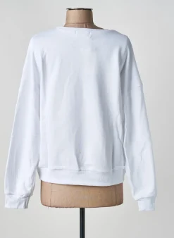 Sweat-shirt Jubylee Blanc Manches Longues
