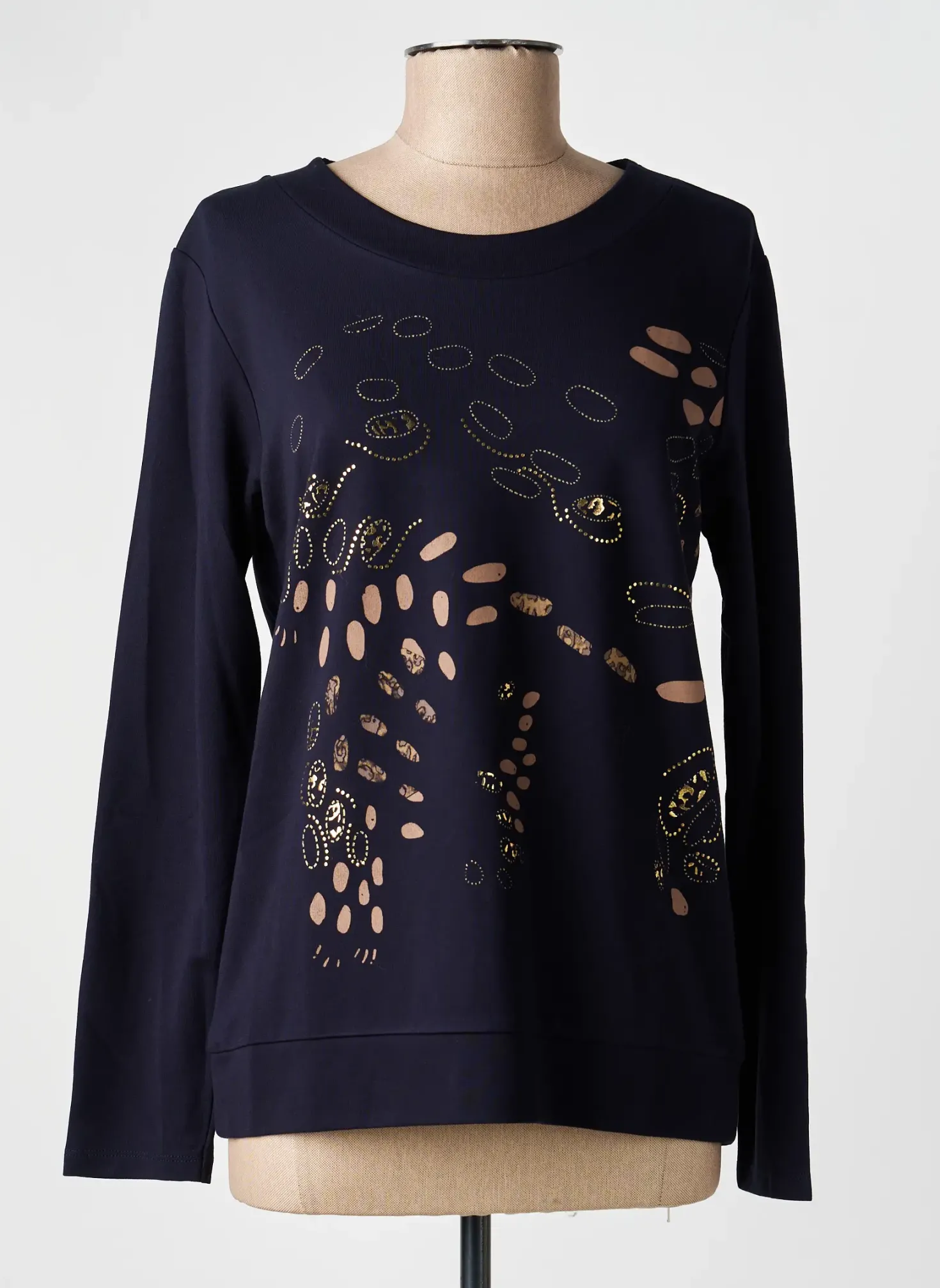 Sweat-shirt Kalisson Noir Manches Longues
