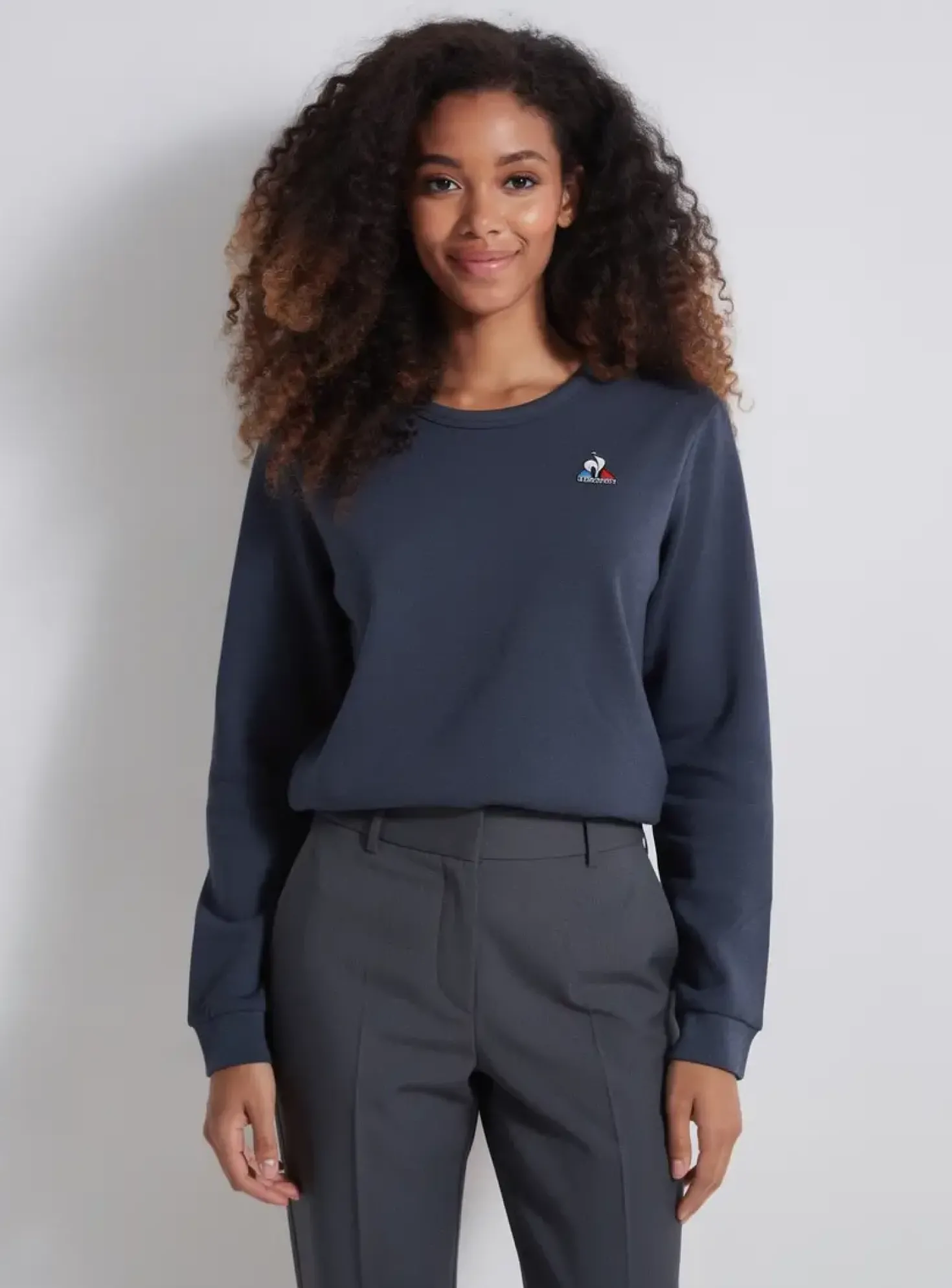 Sweat-shirt Le Coq Sportif Bleu Manches Longues