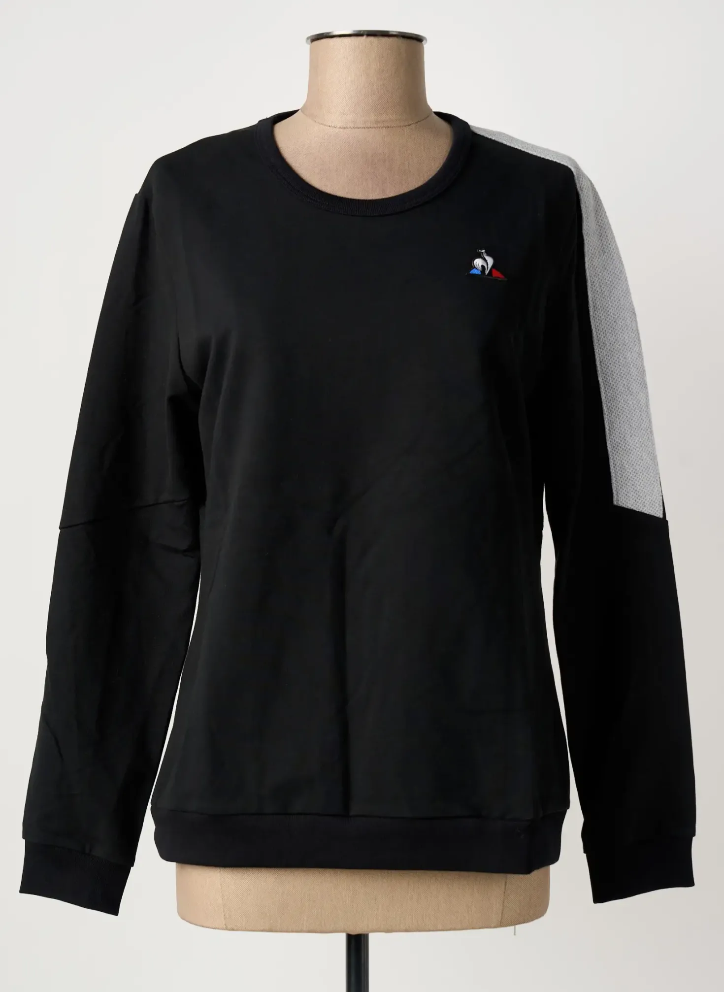 Sweat-shirt Le Coq Sportif Noir Manches Longues