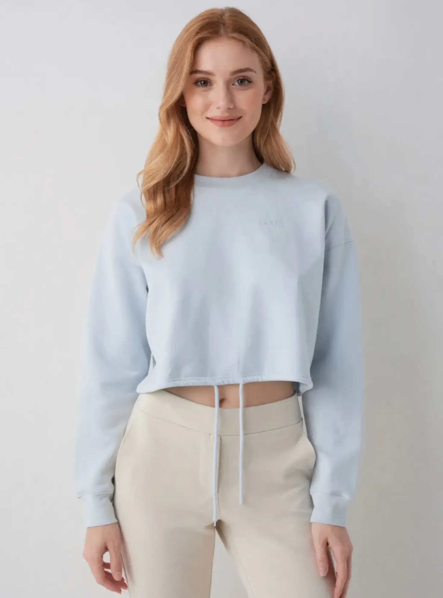 Sweat-shirt Leger By Lena Gercke Bleu Manches Longues